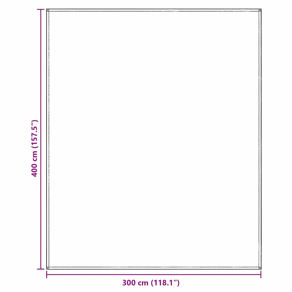 Sátor szőnyeg kék és szürke 400 × 300 cm polietilén