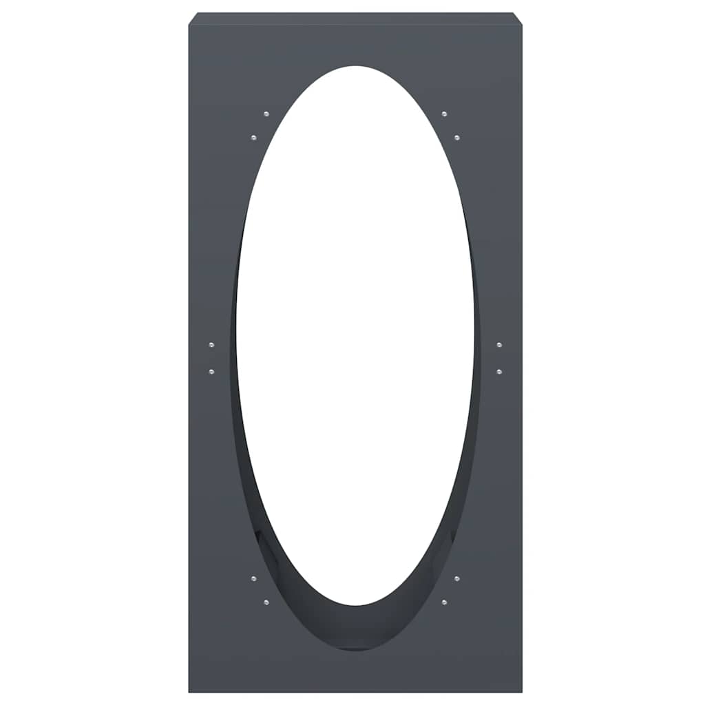 Antracitszürke hidegen hengerelt acél tűzifatároló 50x23x100 cm