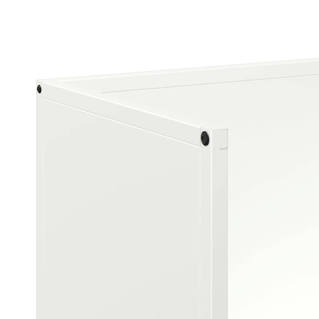 Fehér hidegen hengerelt acél tűzifatároló 40x30x80 cm