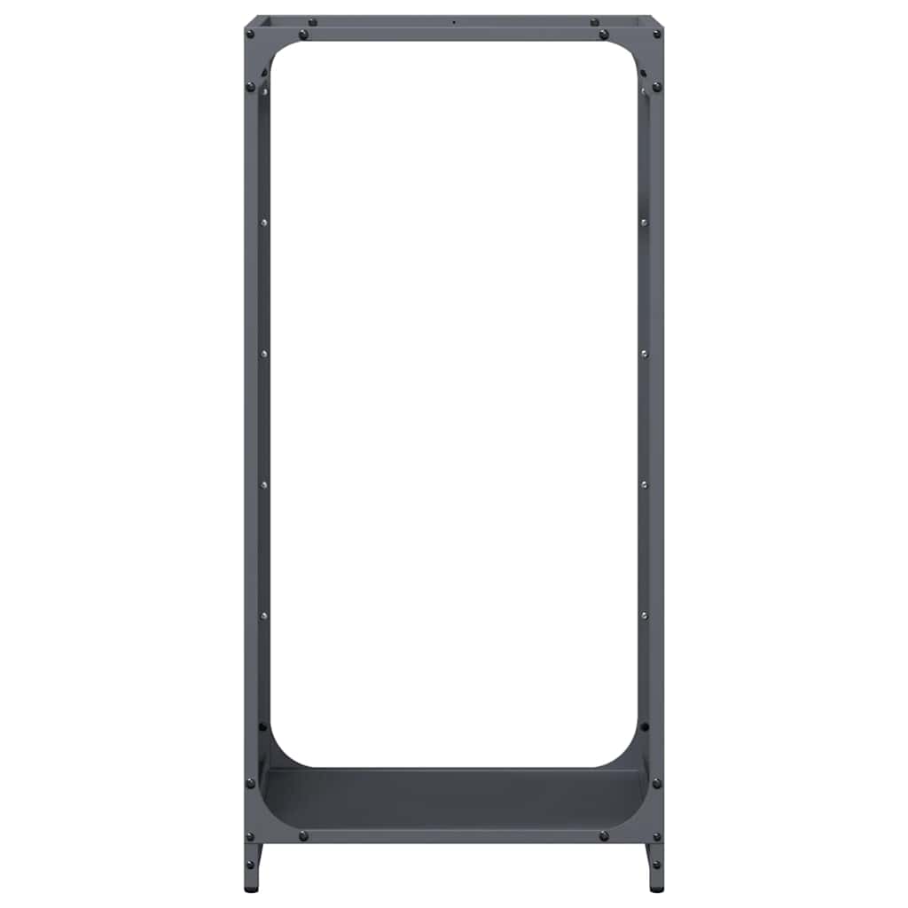 Antracitszürke hidegen hengerelt acél tűzifatároló 44x28x90 cm