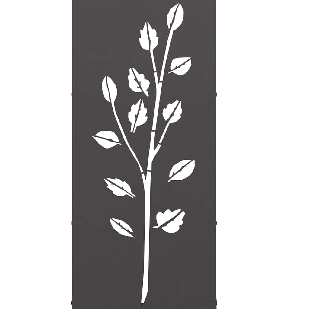 Fekete hidegen hengerelt acél tűzifatároló 40x30x80 cm