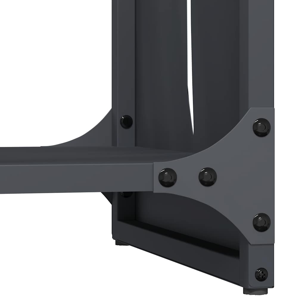 Antracitszürke hidegen hengerelt acél tűzifatároló 40x30x80 cm