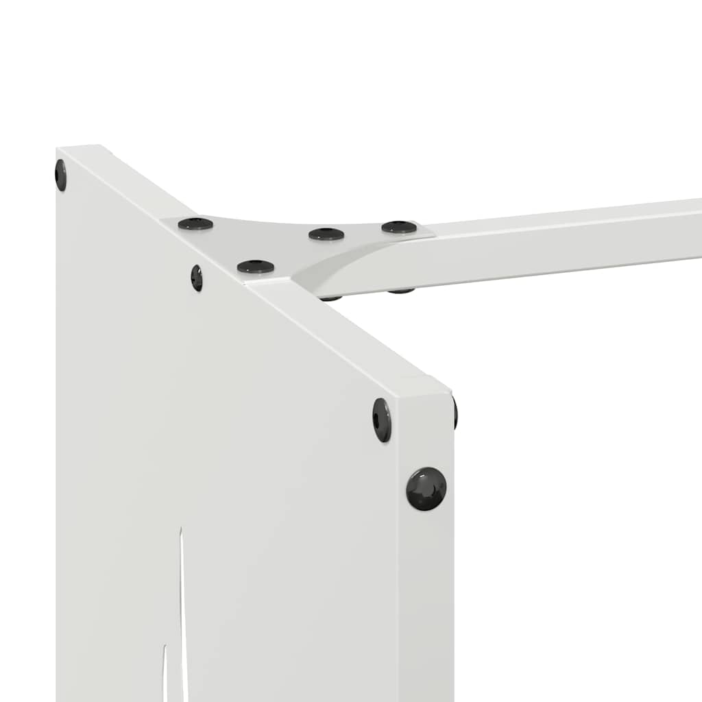 Fehér hidegen hengerelt acél tűzifatároló 40x30x80 cm