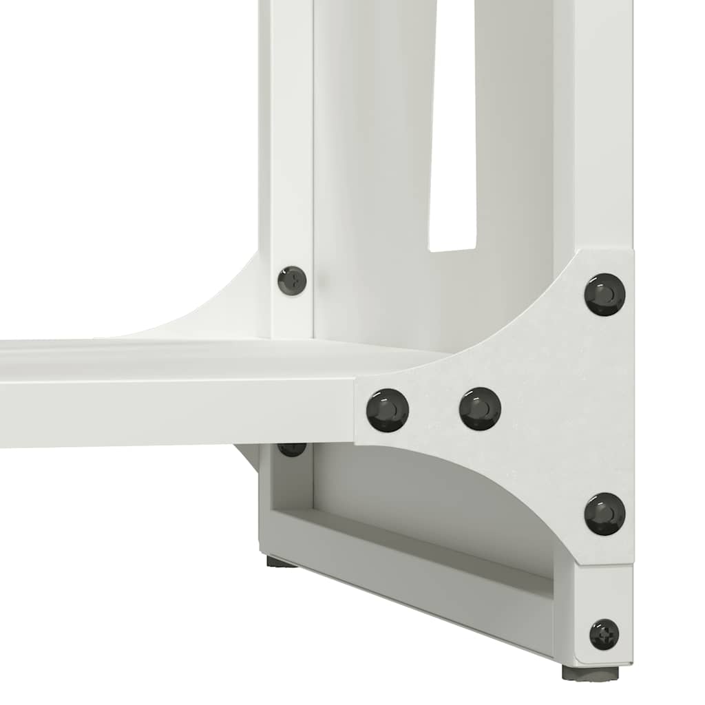 Fehér hidegen hengerelt acél tűzifatároló 40x30x80 cm