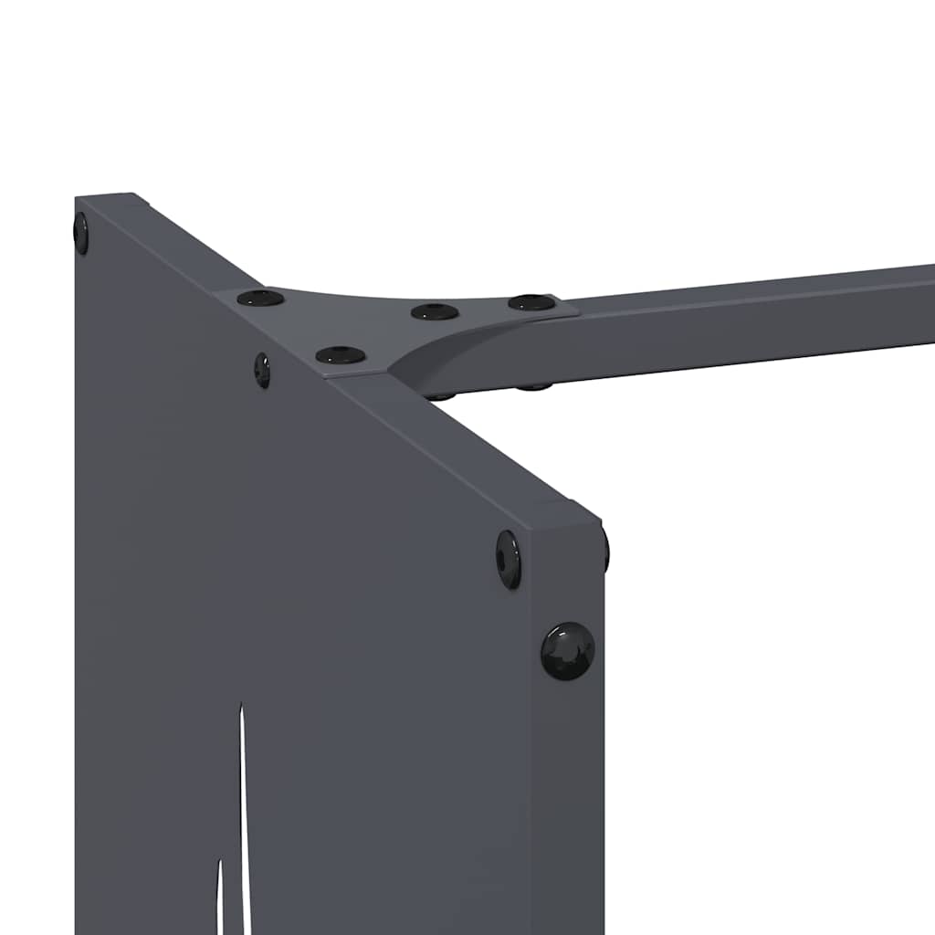 Antracitszürke hidegen hengerelt acél tűzifatároló 40x30x80 cm