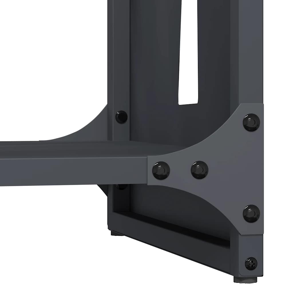 Antracitszürke hidegen hengerelt acél tűzifatároló 40x30x80 cm