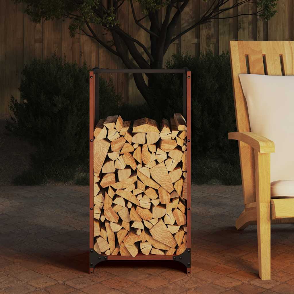 Tűzifa állvány 40x30x80 cm időjárásálló acélból