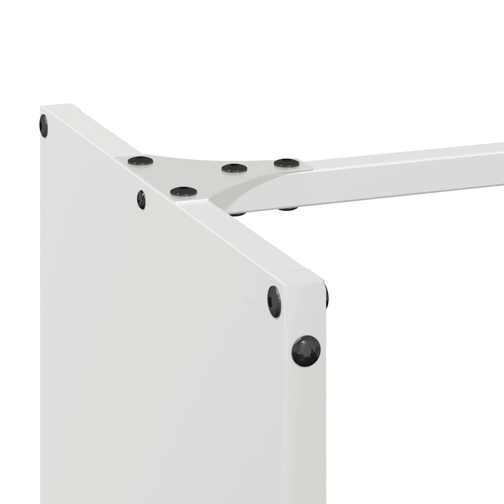 Fehér hidegen hengerelt acél tűzifatároló 40x30x80 cm