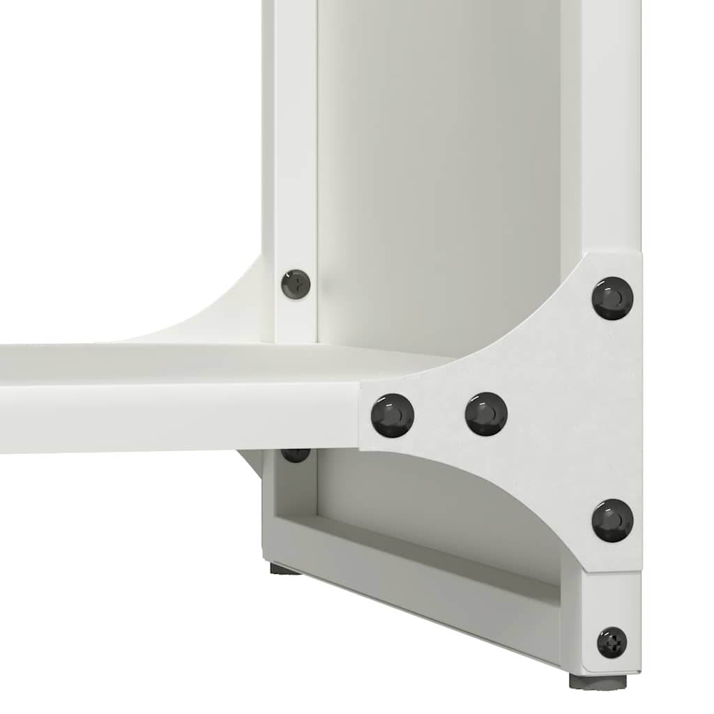 Fehér hidegen hengerelt acél tűzifatároló 40x30x80 cm