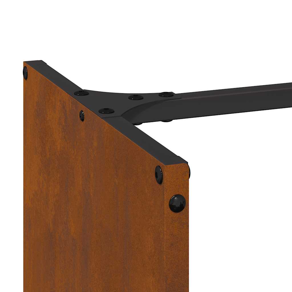 Tűzifa állvány 40x30x80 cm időjárásálló acélból