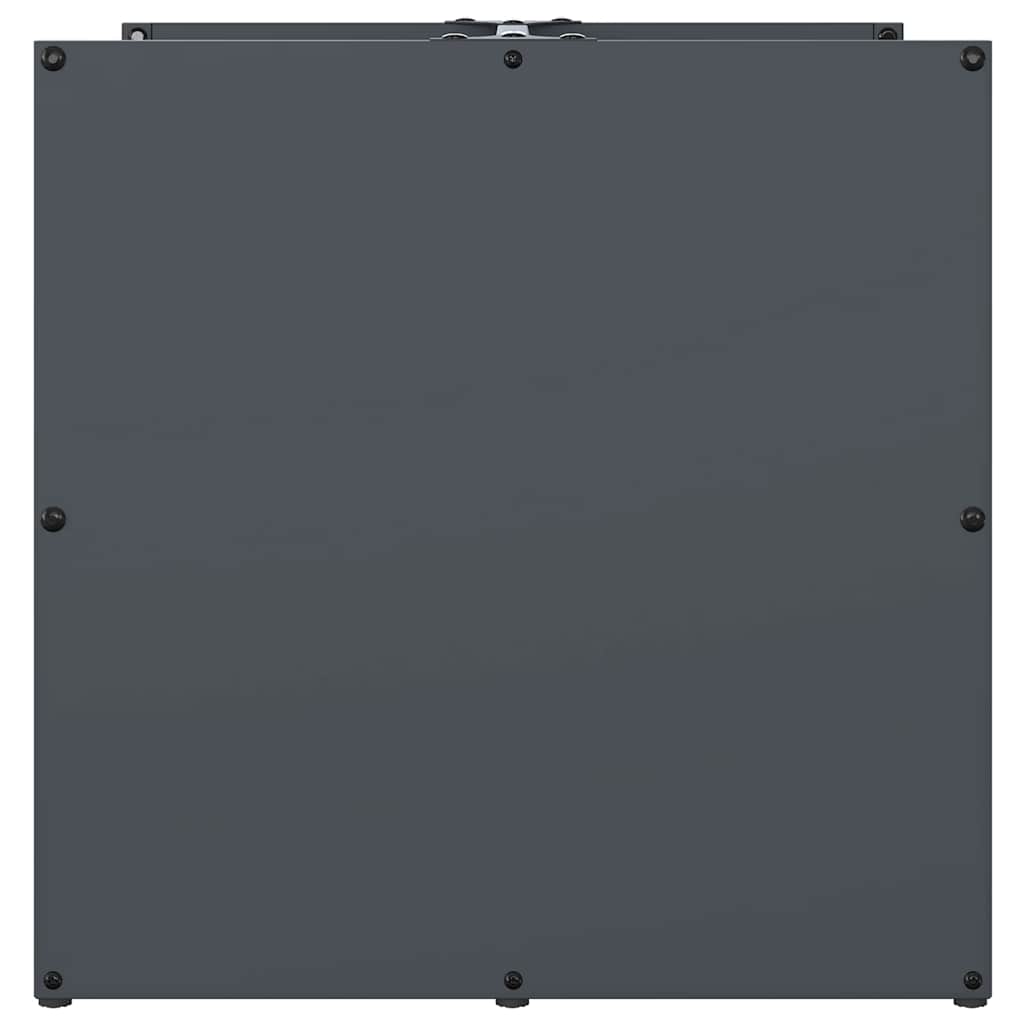 Antracitszürke hidegen hengerelt acél tűzifatároló 40x40x40 cm