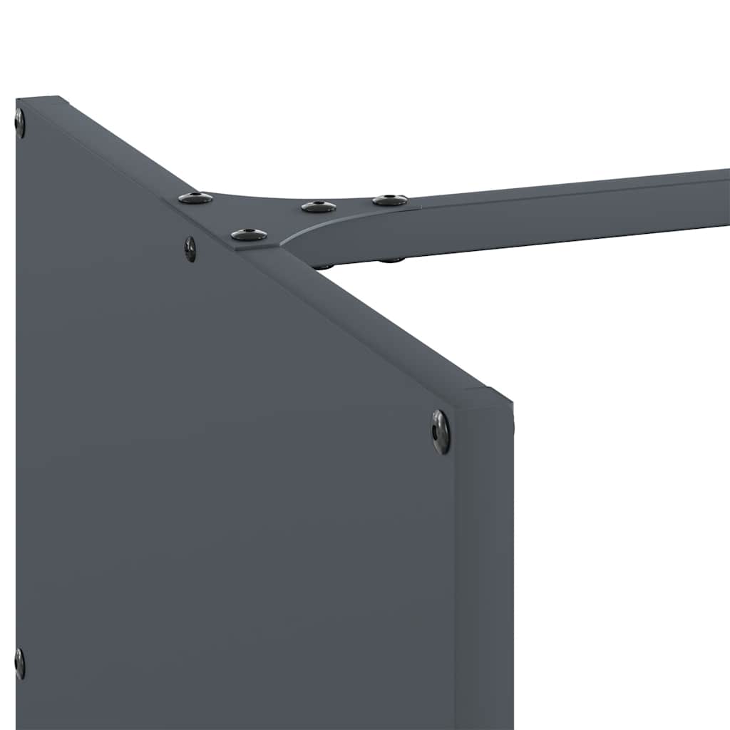 Antracitszürke hidegen hengerelt acél tűzifatároló 40x40x40 cm