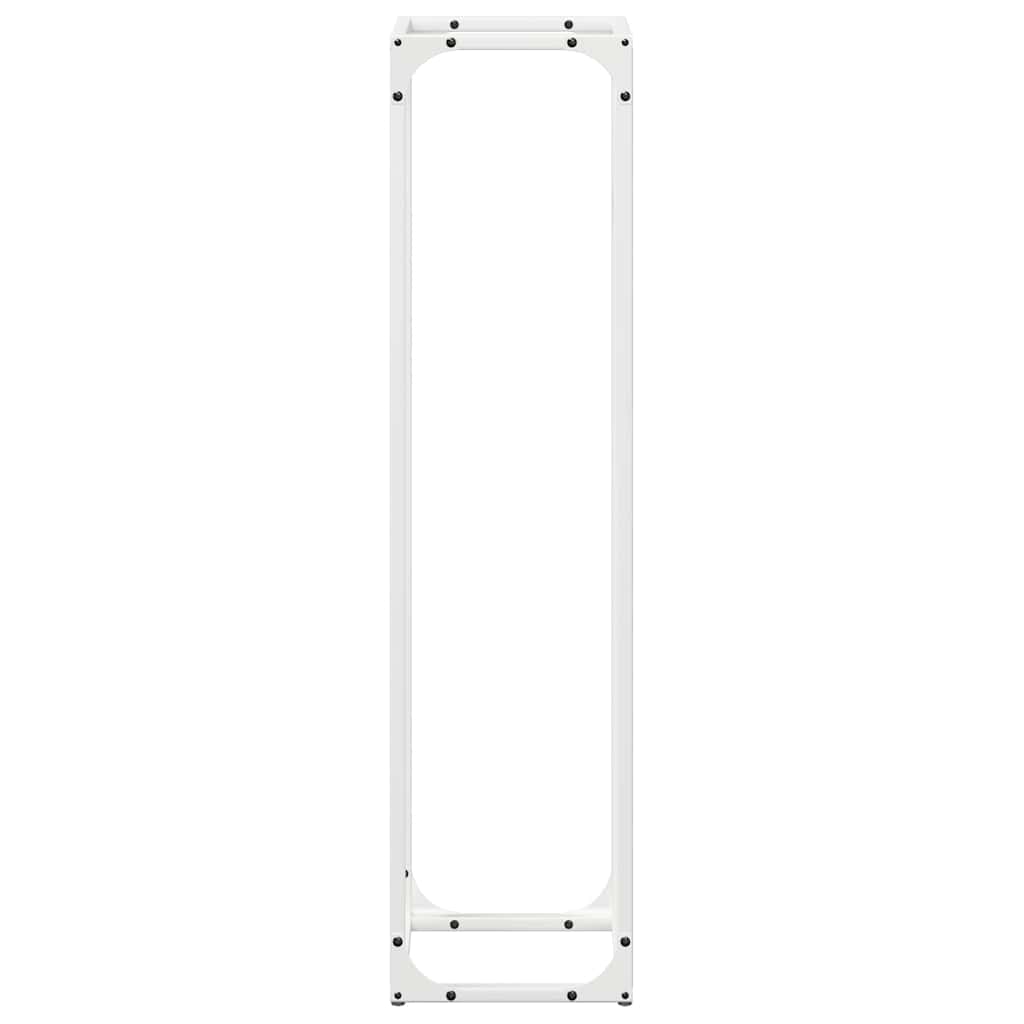 Fehér hidegen hengerelt acél tűzifatároló 25x25x100 cm