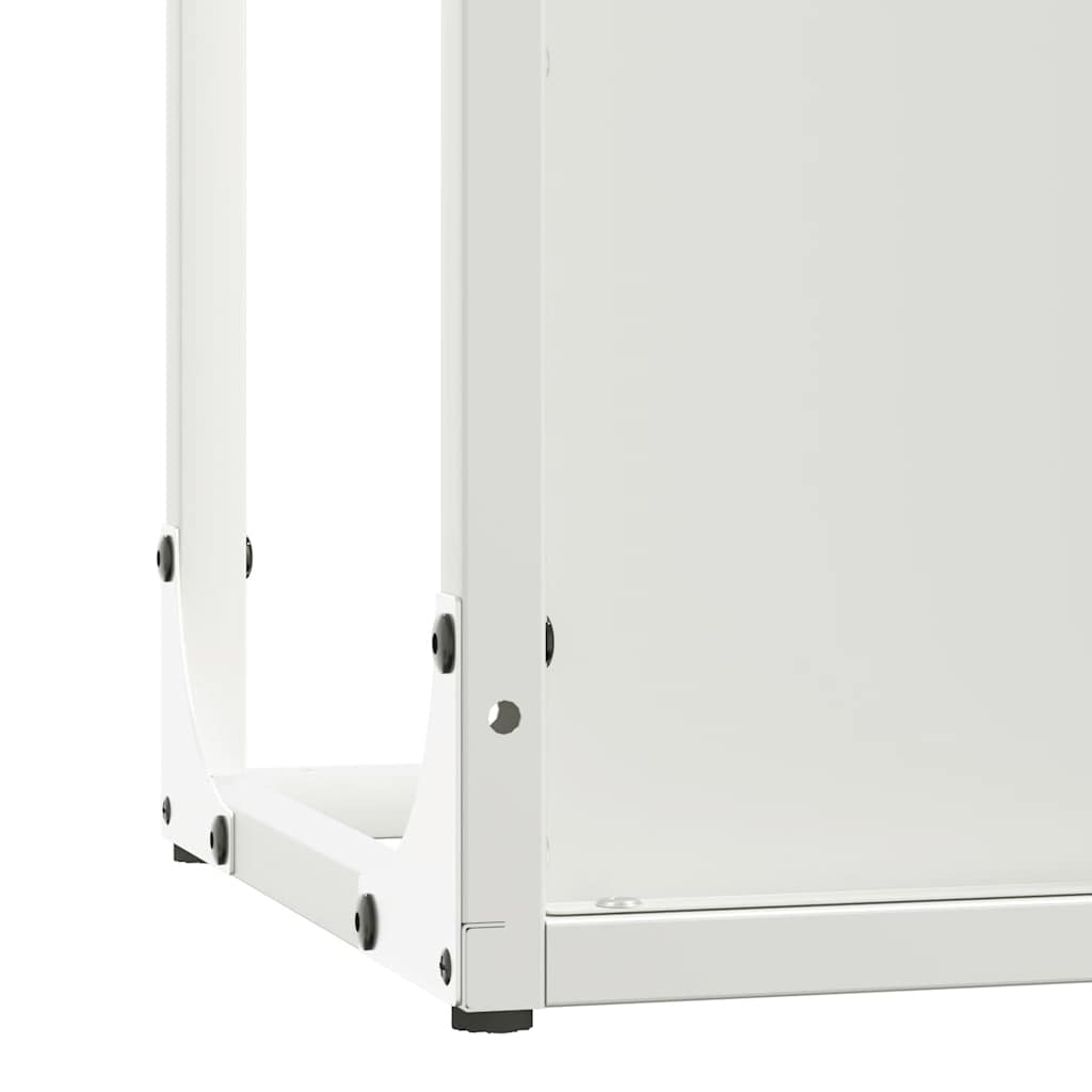 Fehér hidegen hengerelt acél tűzifatároló 25x25x100 cm