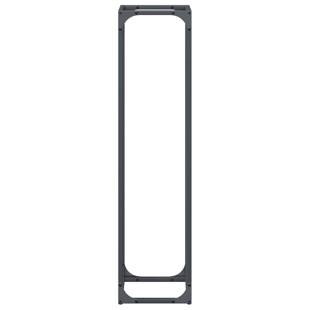 Antracitszürke hidegen hengerelt acél tűzifatároló 25x25x100 cm