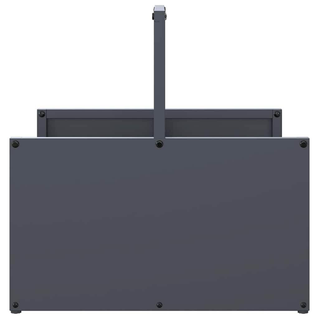 Antracitszürke hidegen hengerelt acél tűzifatároló 40x40x40 cm