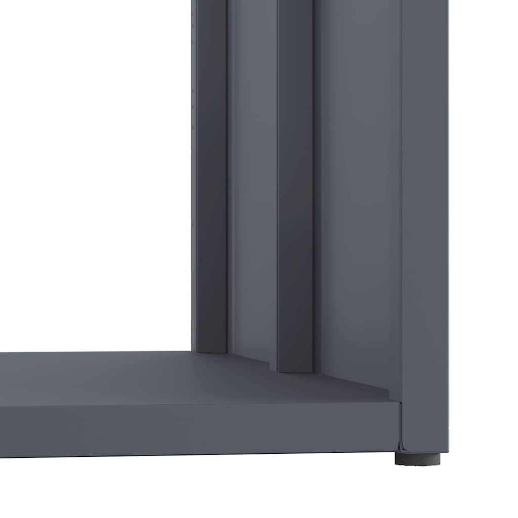 Antracitszürke hidegen hengerelt acél tűzifatároló 40x40x40 cm