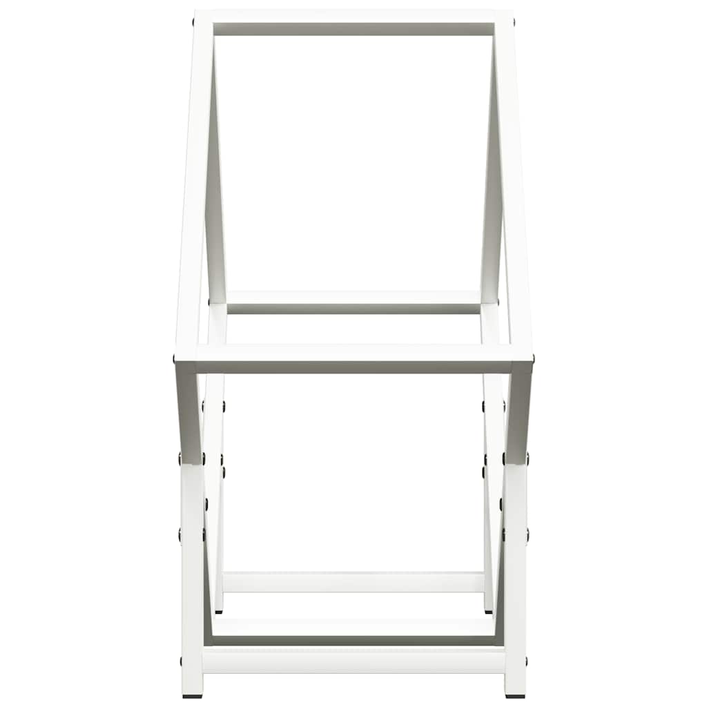 Fehér hidegen hengerelt acél tűzifatároló 50x25x50 cm