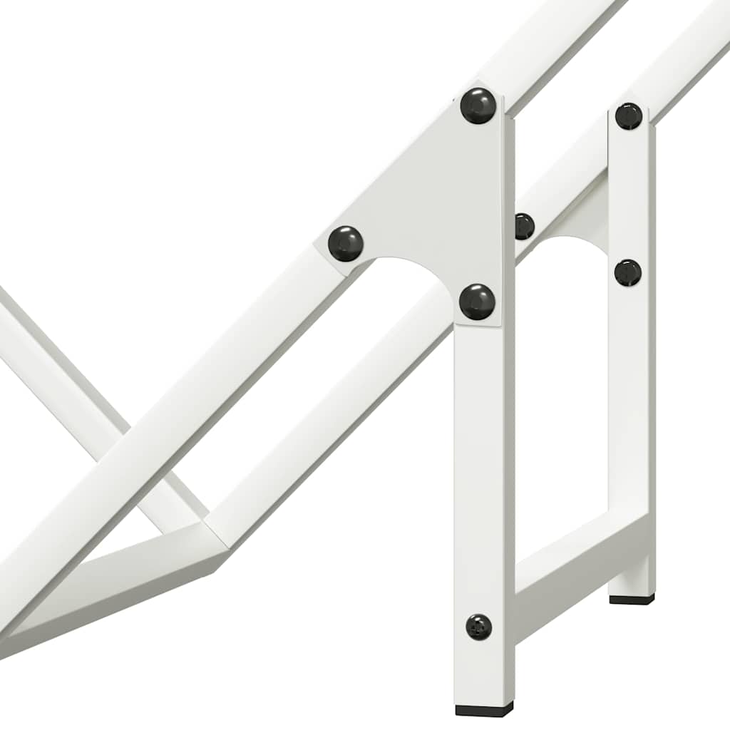 Fehér hidegen hengerelt acél tűzifatároló 50x25x50 cm