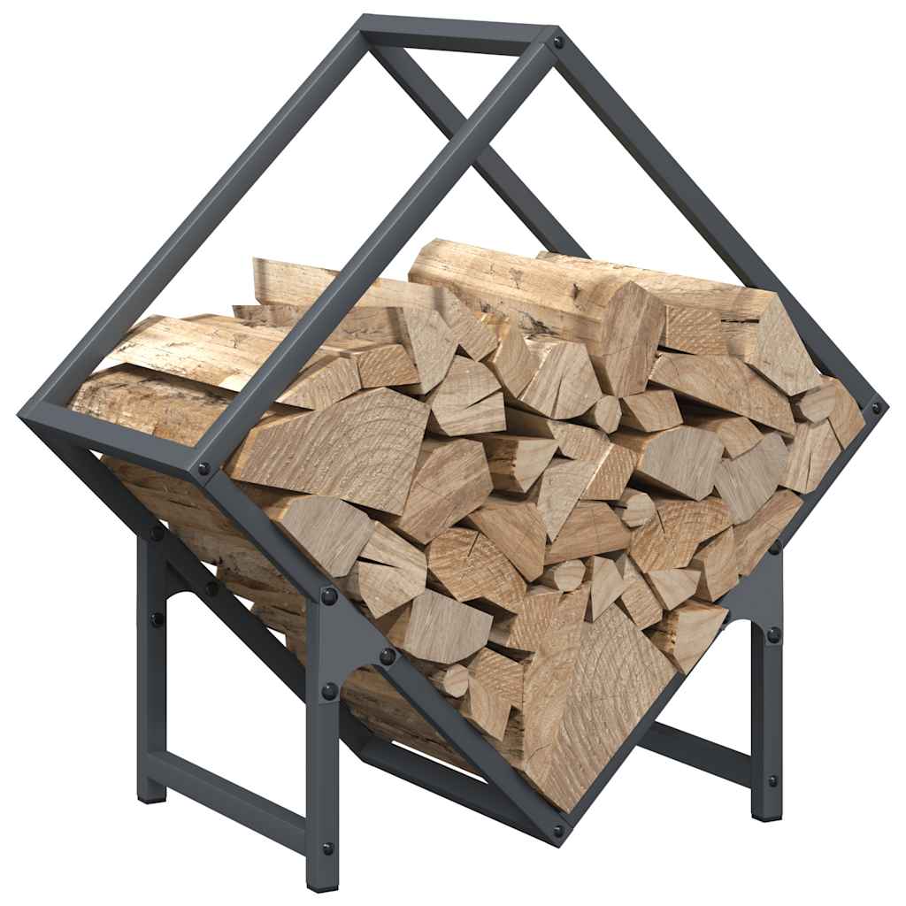 Antracitszürke hidegen hengerelt acél tűzifatároló 50x25x50 cm