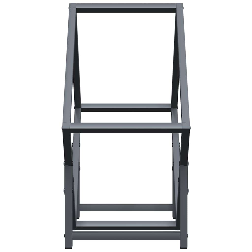 Antracitszürke hidegen hengerelt acél tűzifatároló 50x25x50 cm