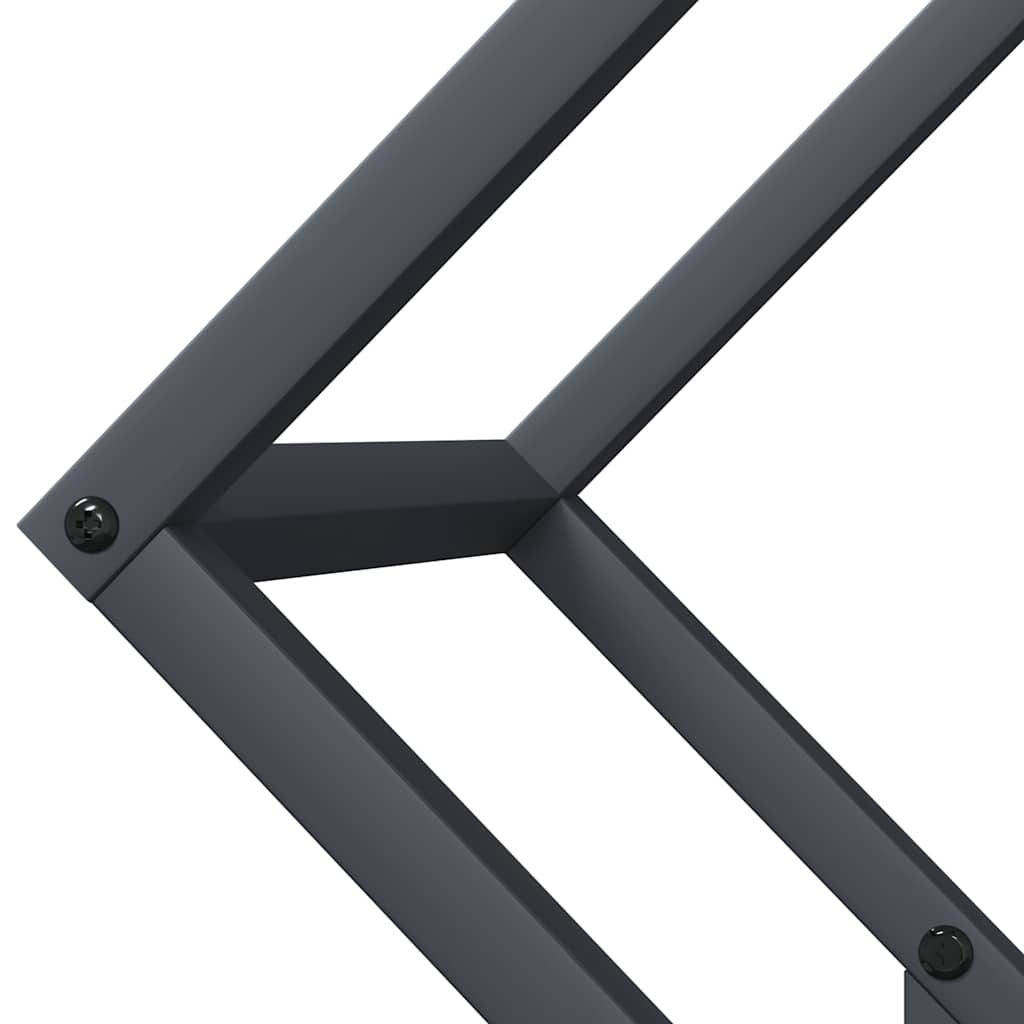 Antracitszürke hidegen hengerelt acél tűzifatároló 50x25x50 cm