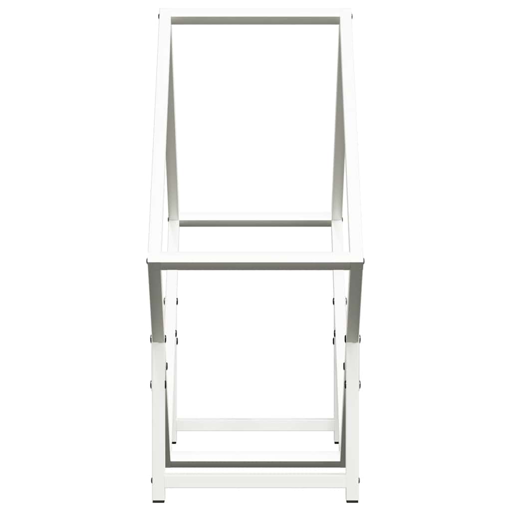 Fehér hidegen hengerelt acél tűzifatároló 60x25x60 cm