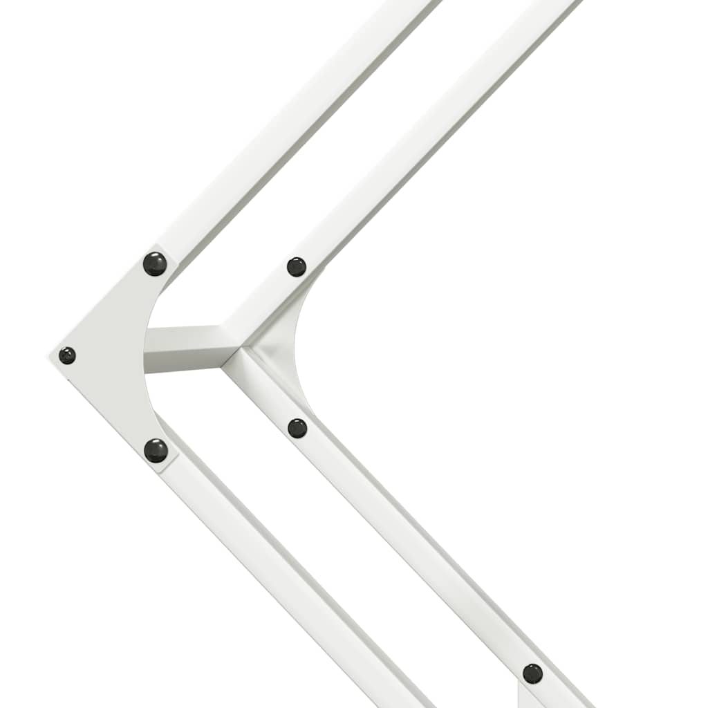 Fehér hidegen hengerelt acél tűzifatároló 80x25x80 cm