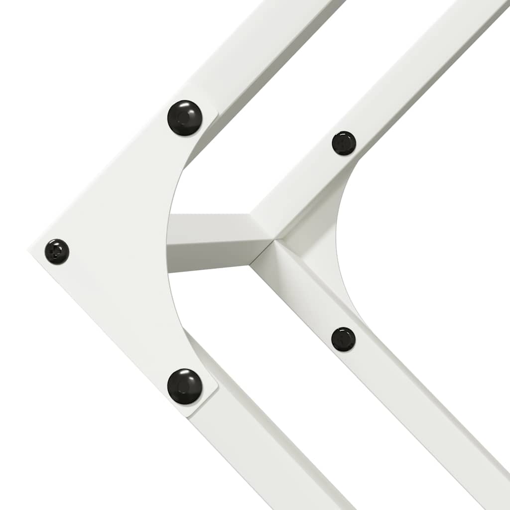 Fehér hidegen hengerelt acél tűzifatároló 100x25x100 cm