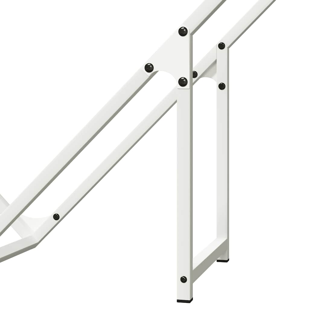 Fehér hidegen hengerelt acél tűzifatároló 100x25x100 cm