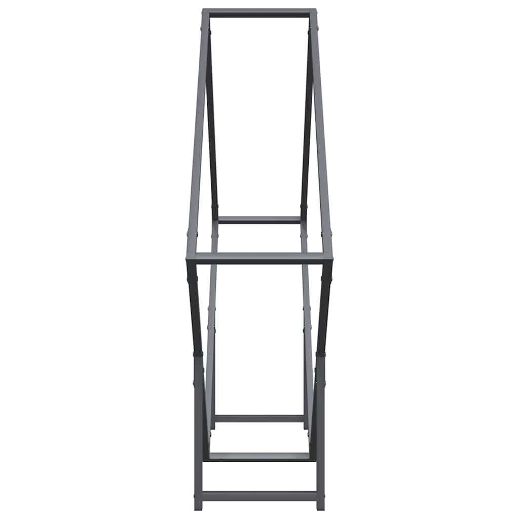 Antracitszürke hidegen hengerelt acél tűzifatároló 100x25x100cm