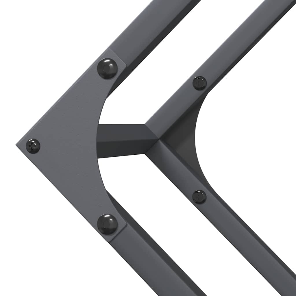 Antracitszürke hidegen hengerelt acél tűzifatároló 100x25x100cm