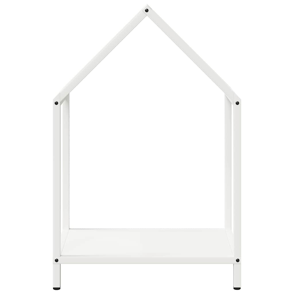 Fehér hidegen hengerelt acél tűzifatároló 40x25x60 cm