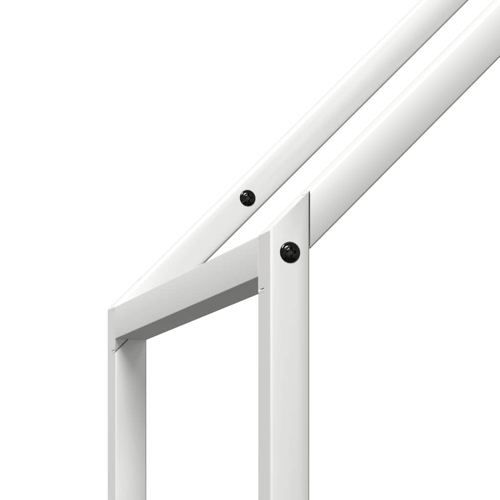 Fehér hidegen hengerelt acél tűzifatároló 40x25x120 cm