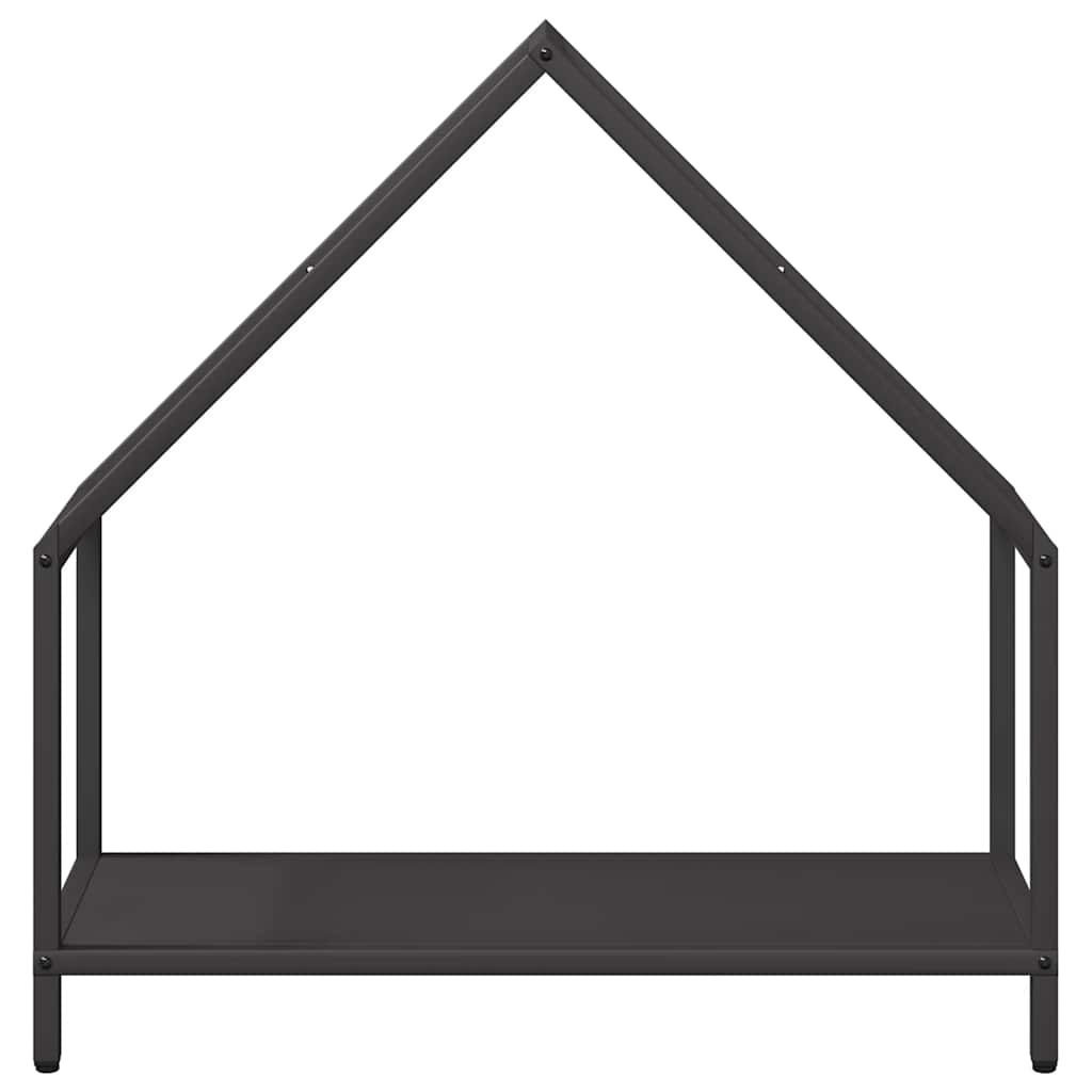 Fekete hidegen hengerelt acél tűzifatároló 60x25x60 cm