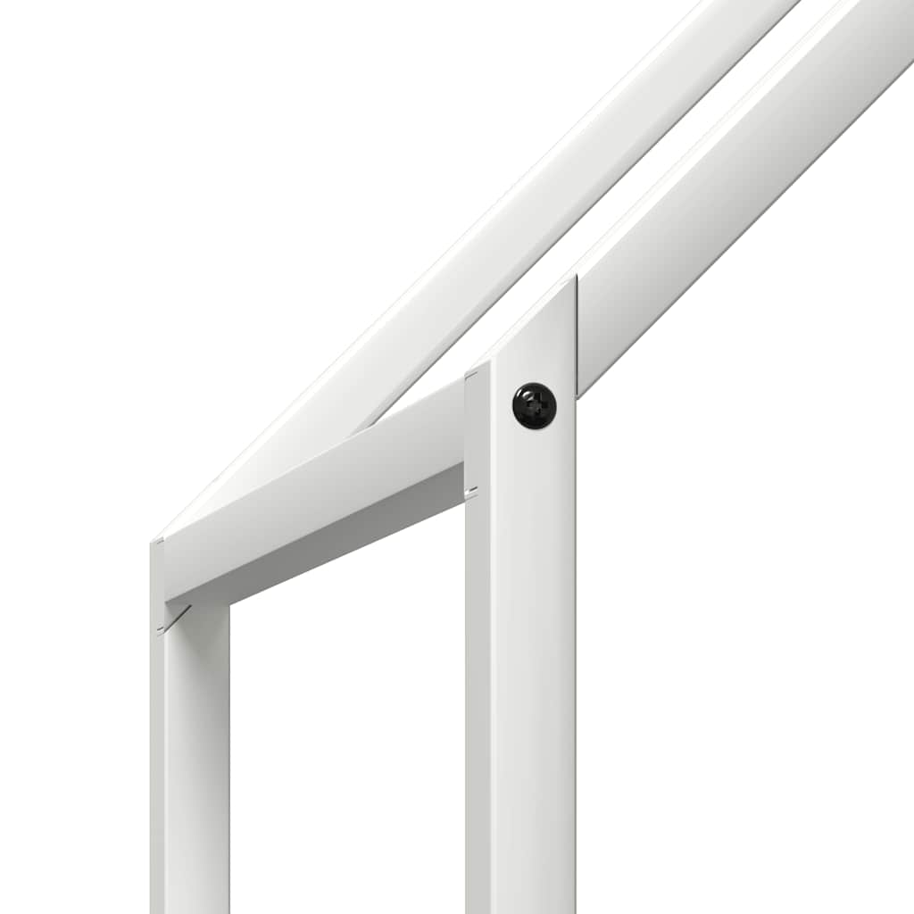 Fehér hidegen hengerelt acél tűzifatároló 60x25x60 cm