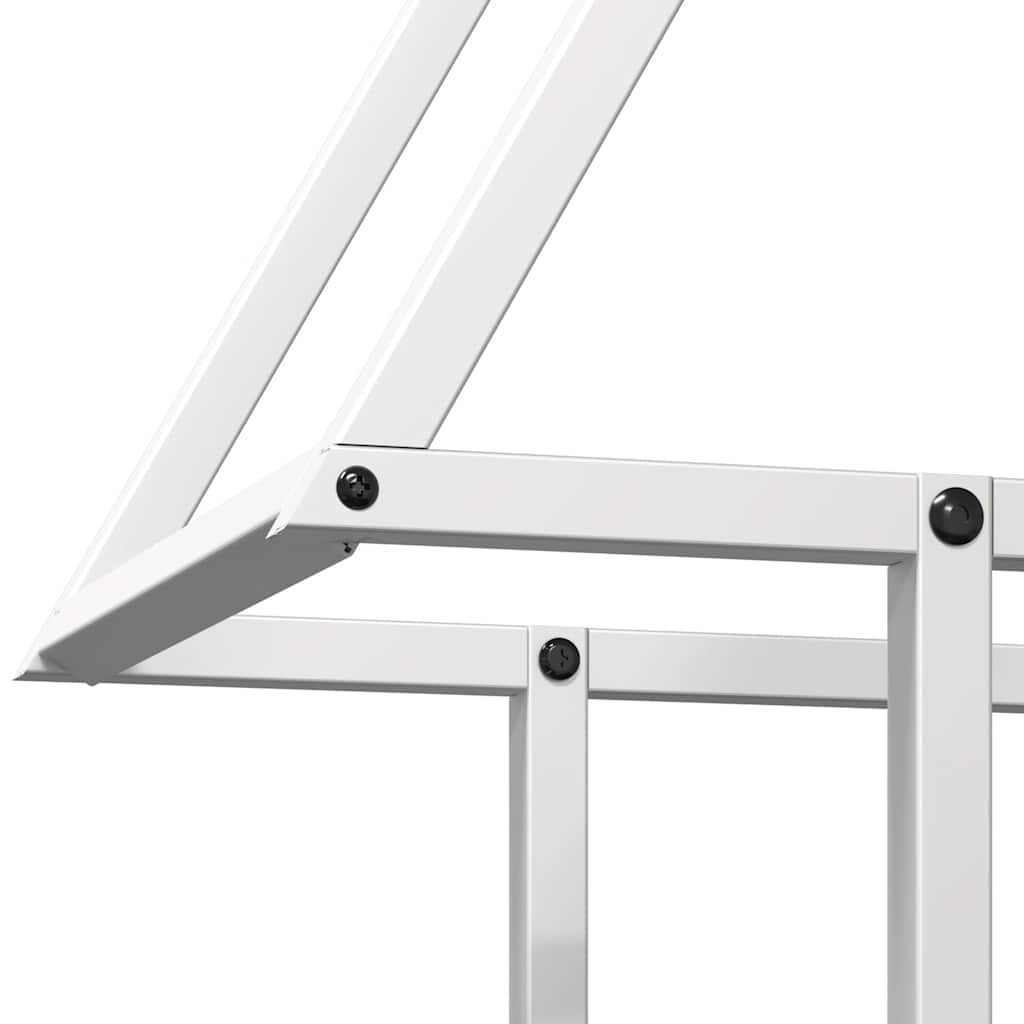 Fehér hidegen hengerelt acél tűzifatároló 50x25x60 cm