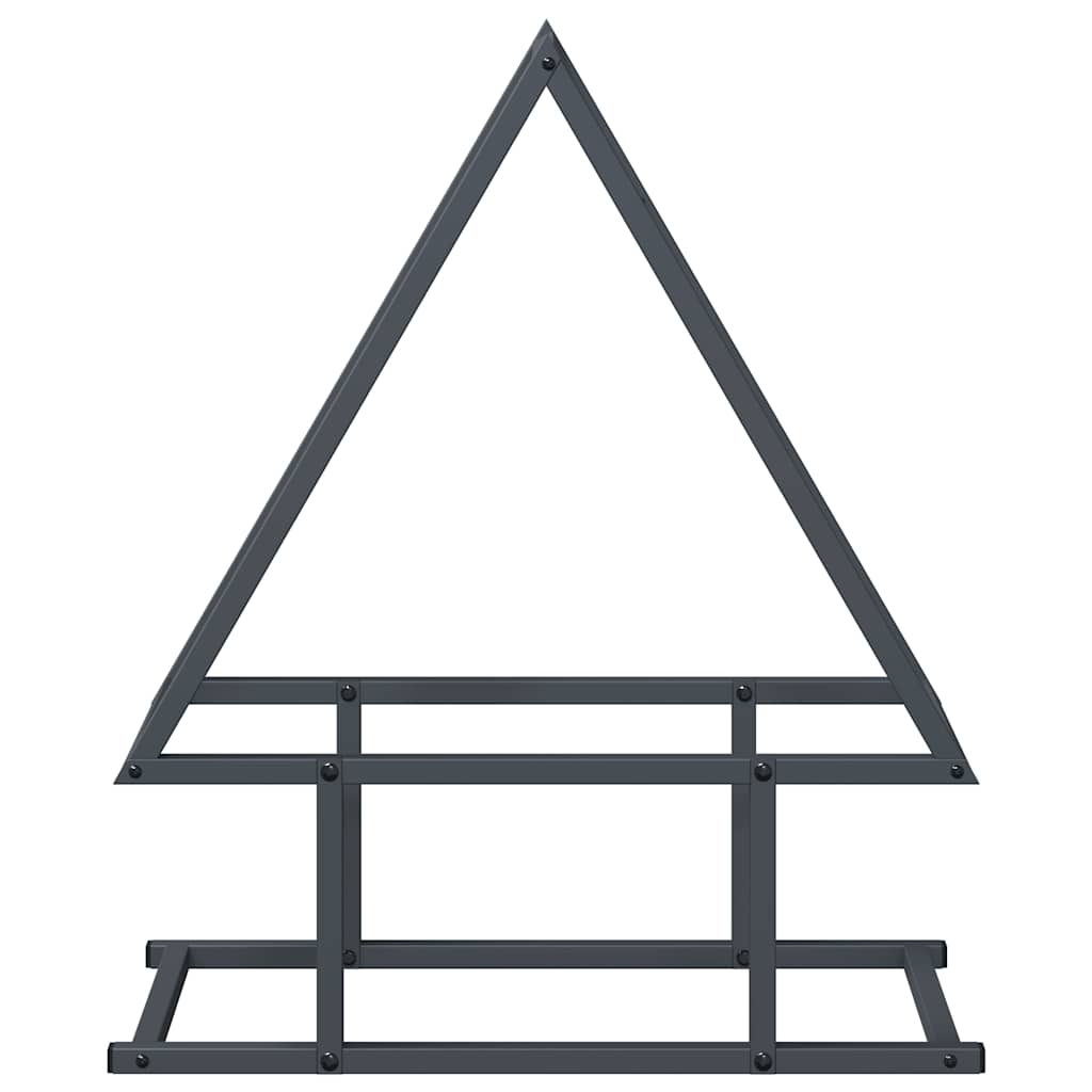 Antracitszürke hidegen hengerelt acél tűzifatároló 50x25x60 cm