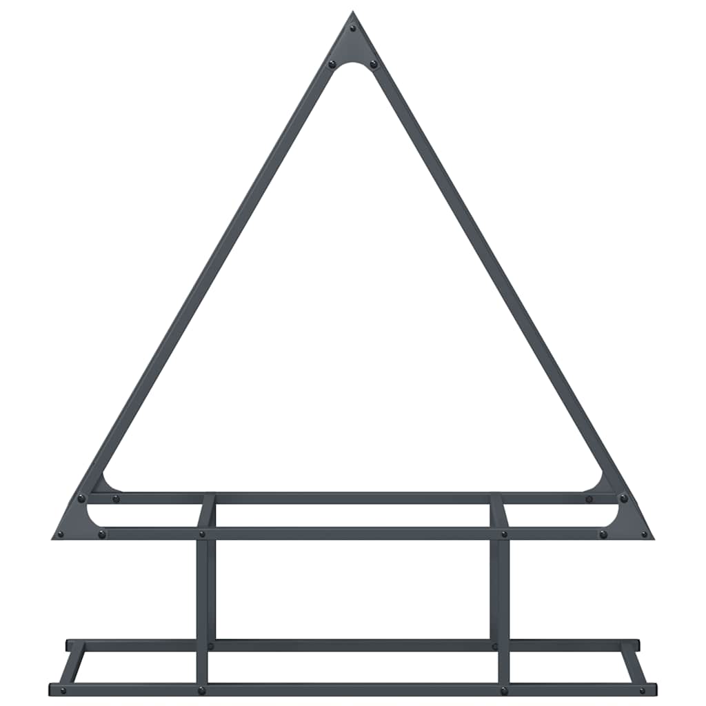 Antracitszürke hidegen hengerelt acél tűzifatároló 80x25x90 cm