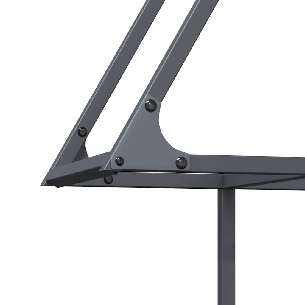 Antracitszürke hidegen hengerelt acél tűzifatároló 80x25x90 cm