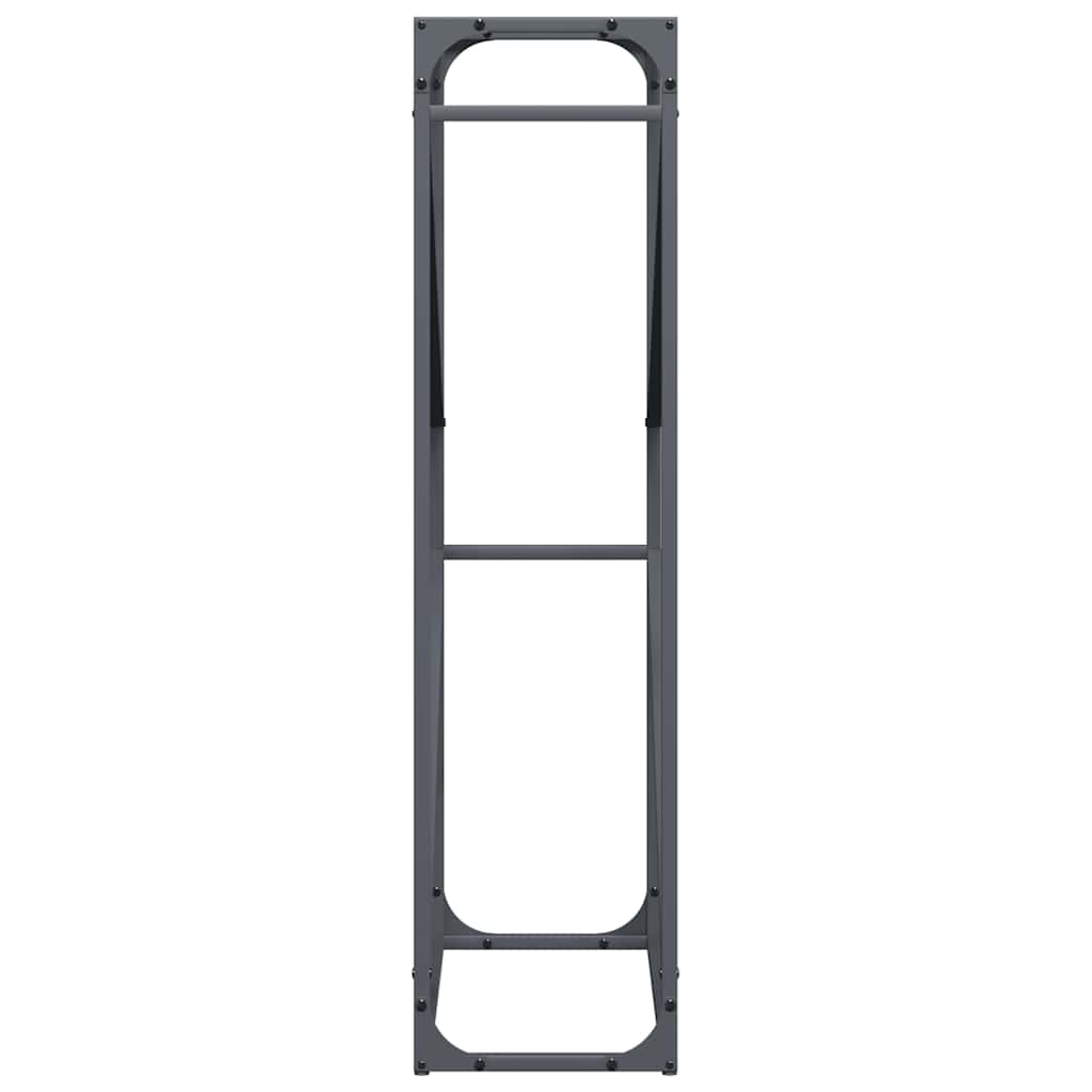 Antracitszürke hidegen hengerelt acél tűzifatároló 60x25x100 cm