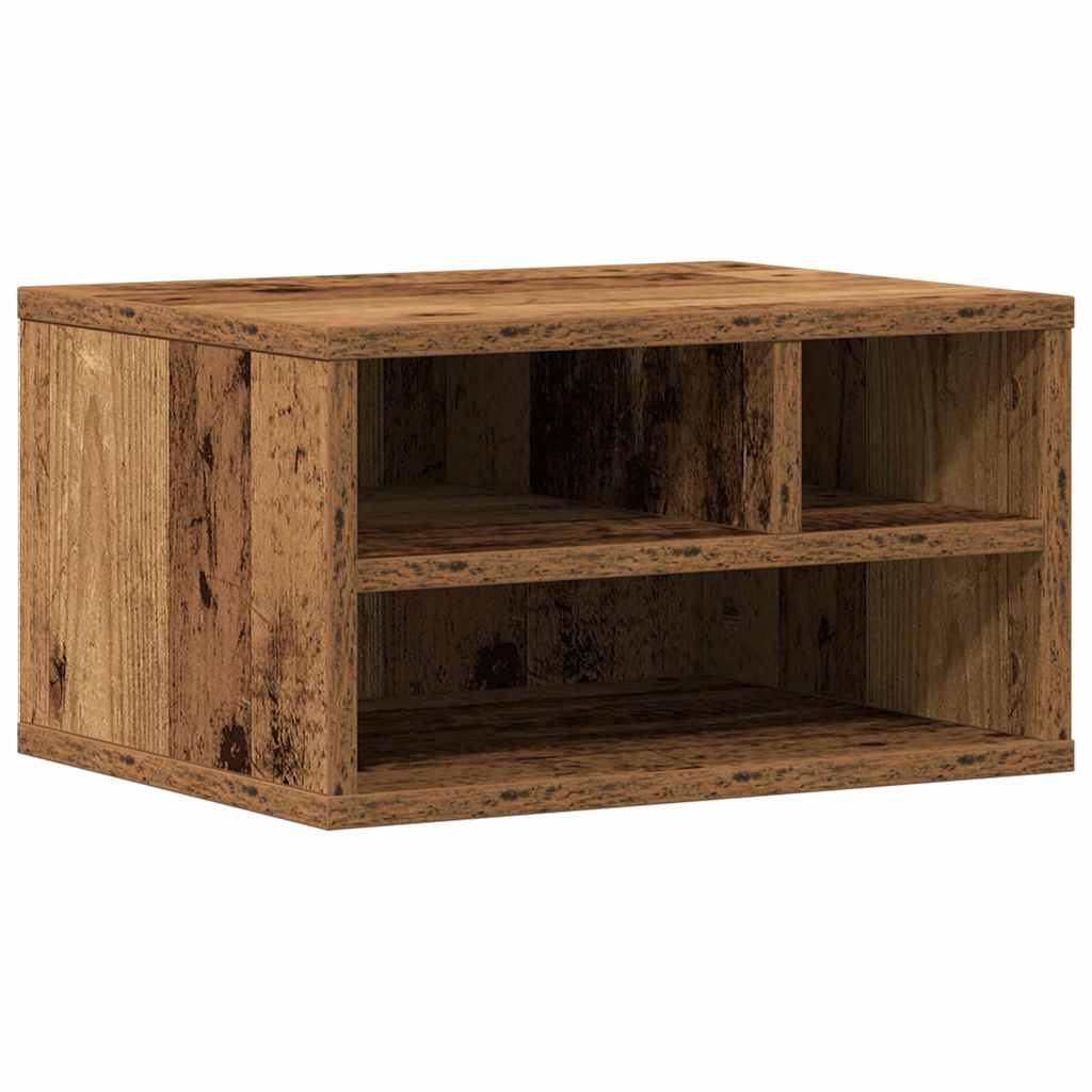 Nyomtatóállvány tárolóval öreg fa 40 x 32 x 22,5 cm faanyag
