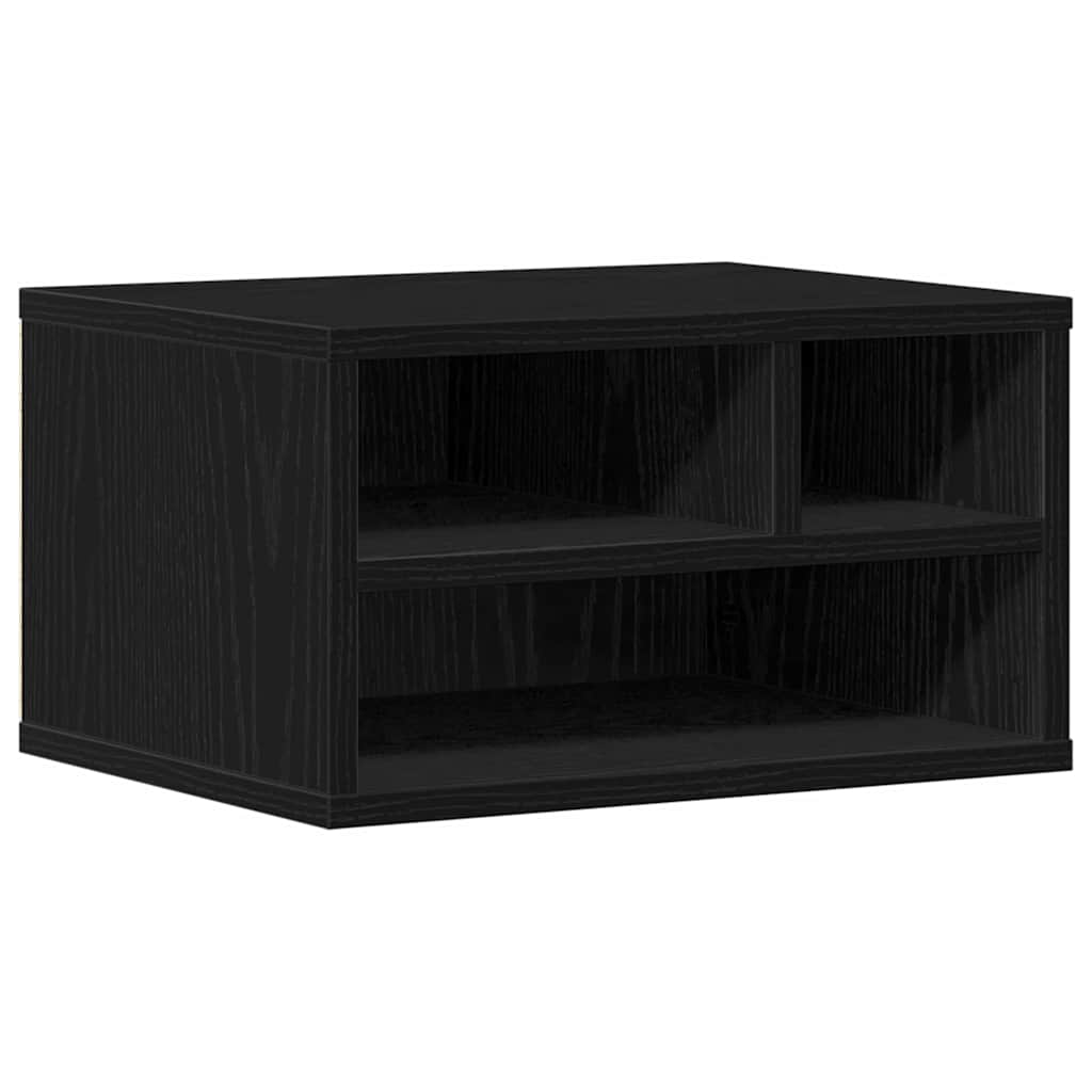 Nyomtatóállvány fekete tölgy 40 x 32 x 22,5 cm faanyag