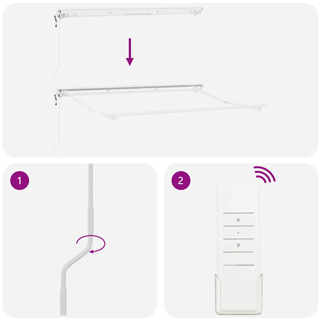 Behúzható napellenző antracit és fehér 250 x 200 cm