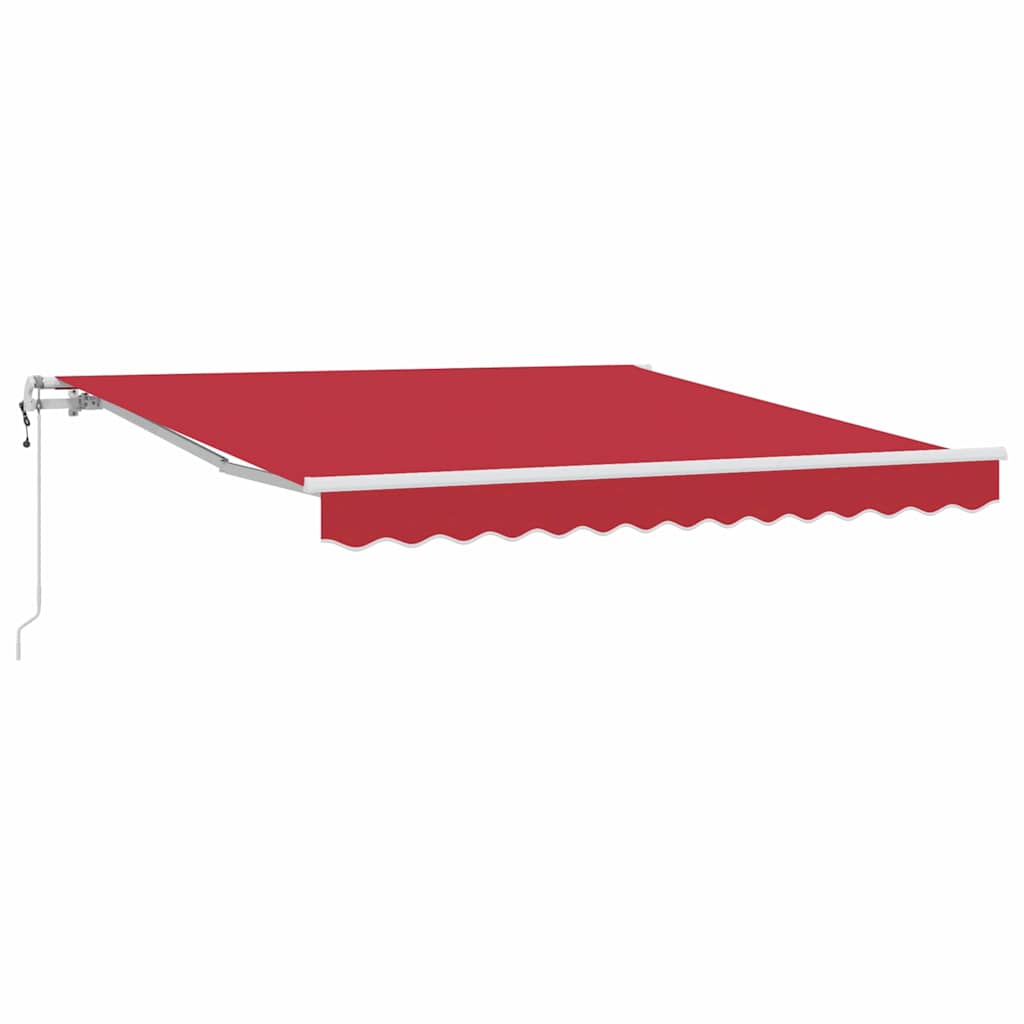 Elektromos kihúzható napernyő piros 300 x 250 cm