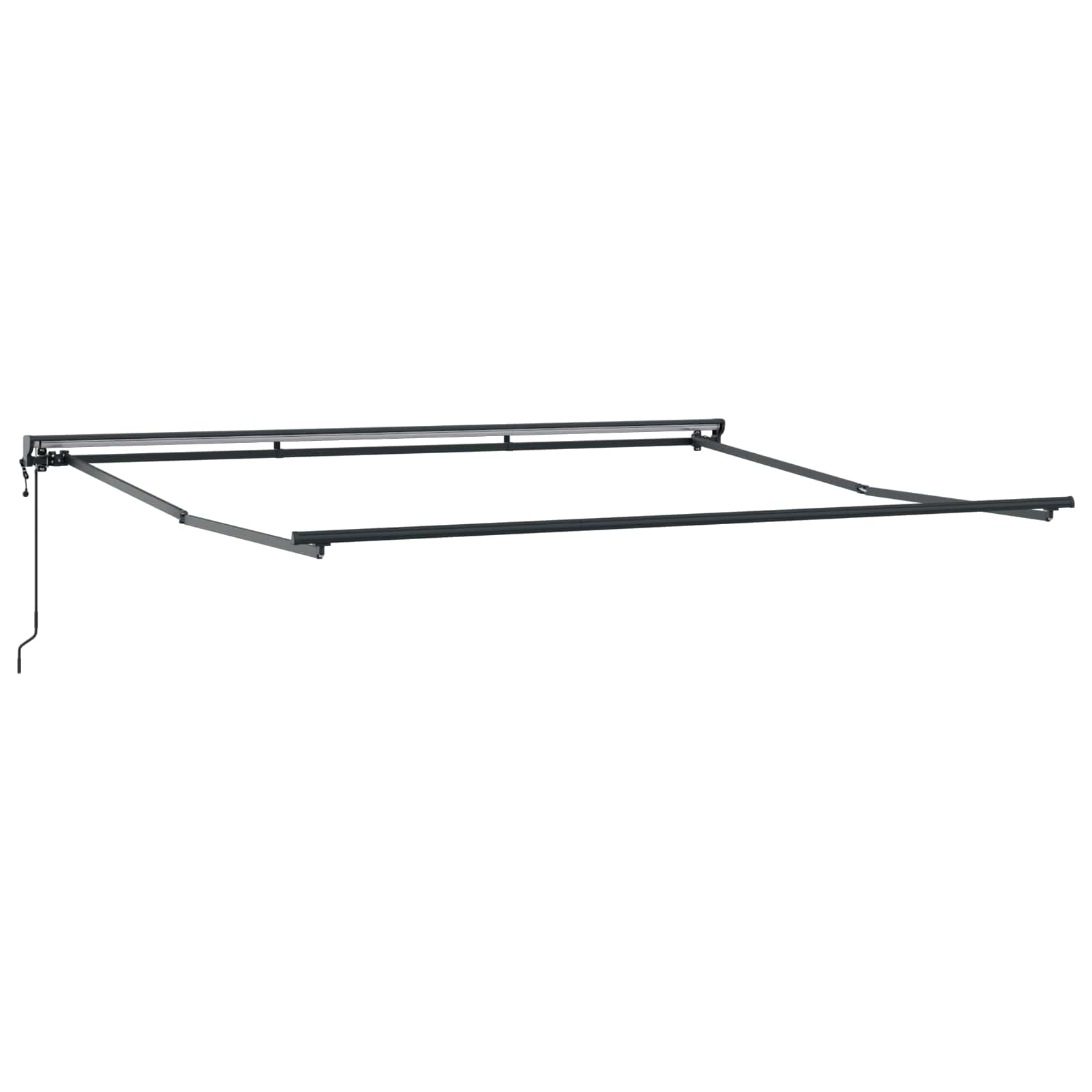 Napernyő anyag narancssárga és barna 350 x 250 cm poliészter