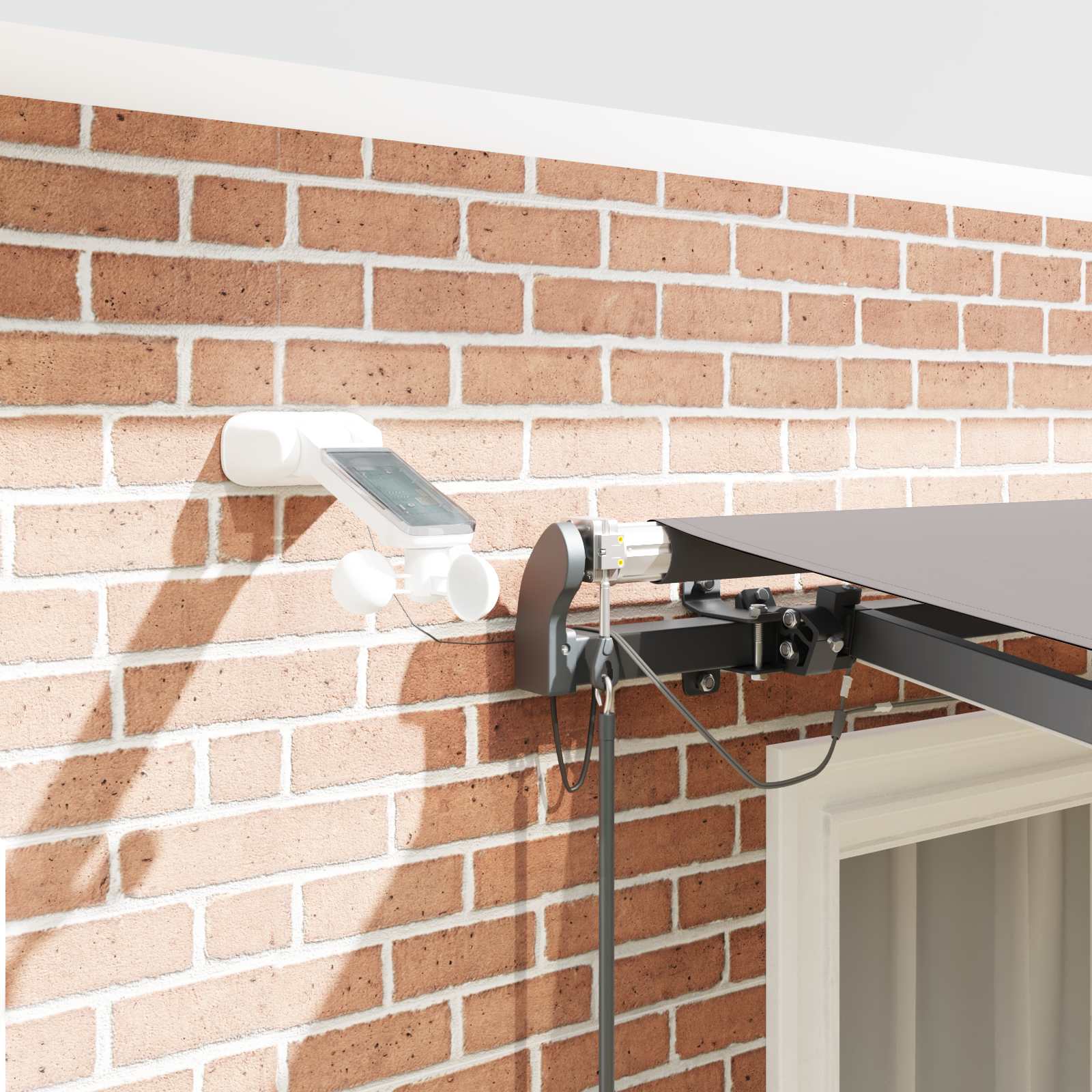 Napernyő anyag tartalmaz világosszürke 350 x 250 cm poliészter