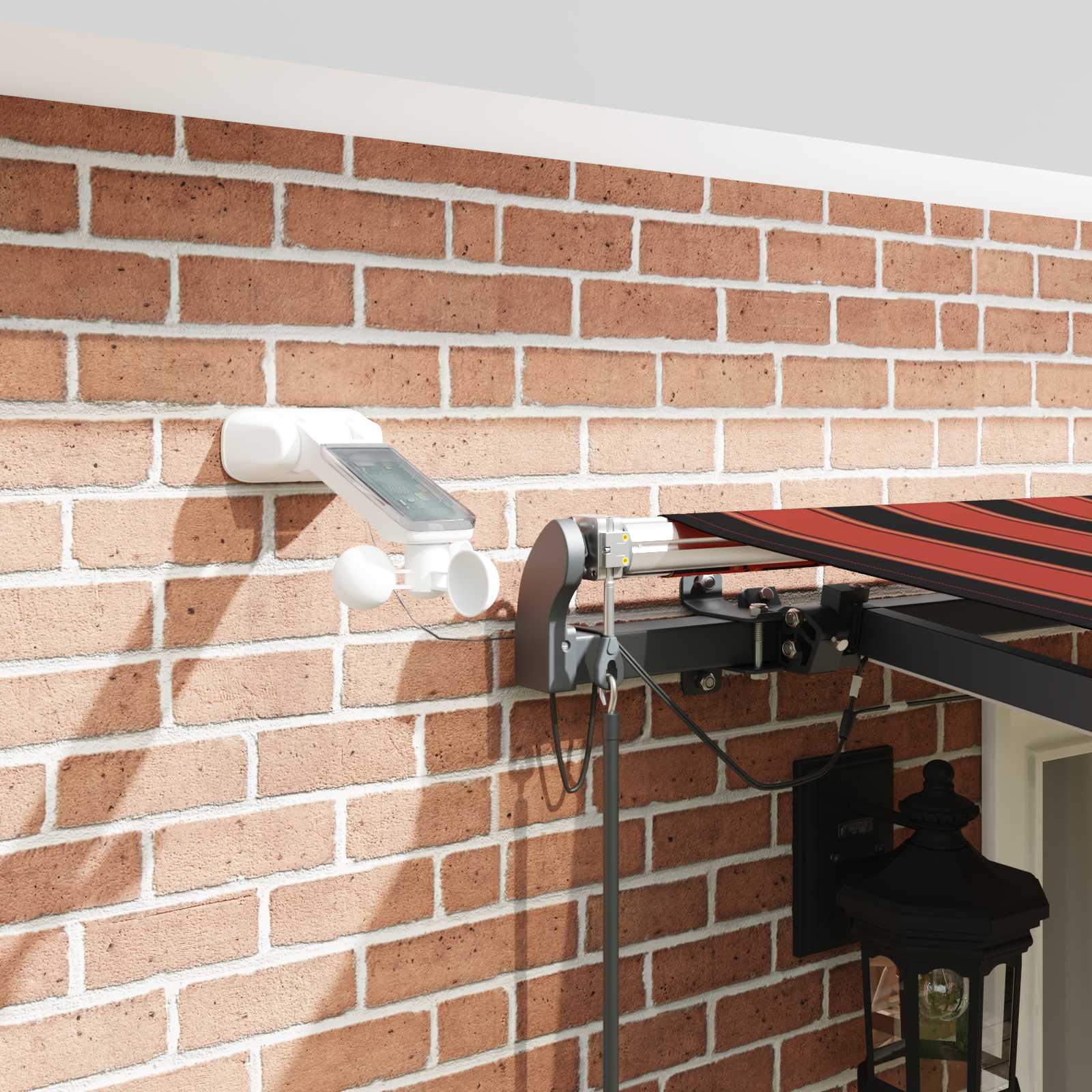 Napernyő anyag narancssárga és barna 500 × 350 cm poliészter