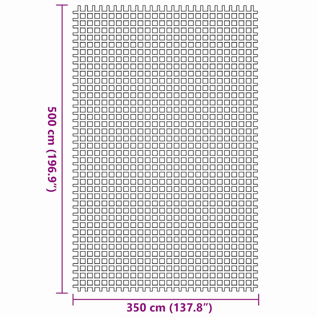 Sátor szőnyeg kék 500 × 350 cm poliészter