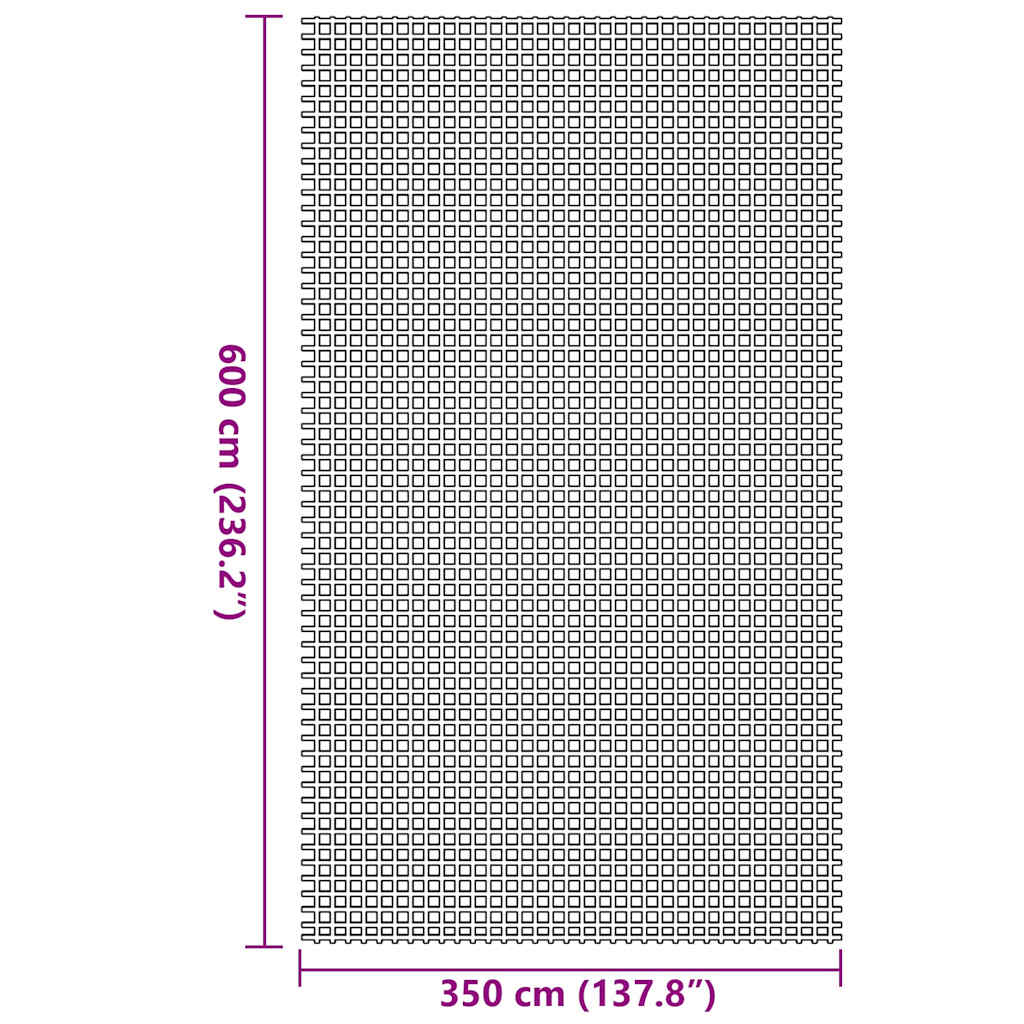 Sátor szőnyeg kék 600 × 350 cm poliészter